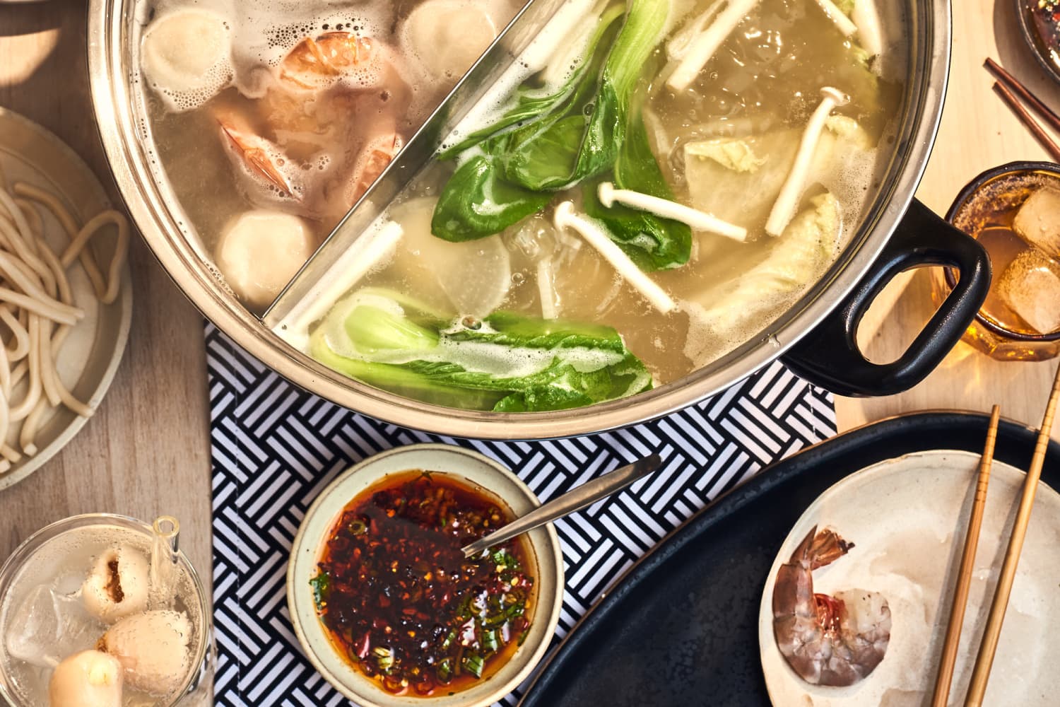 TJ Lee's Hot Pot with Homemade Pork Bone Broth The Kitchn